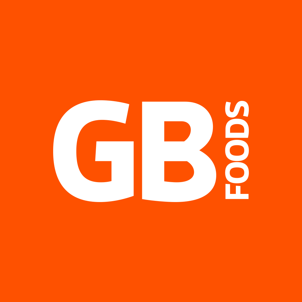 logo GB foods negativo